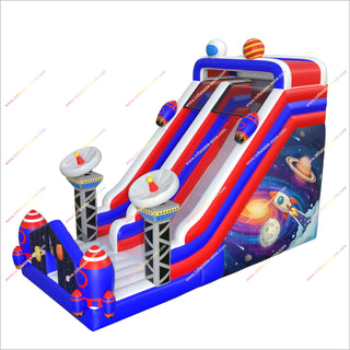 Space Themed Adult Party Giant Inflatable Garden Slide Portable Adventure Outdoor Inflatable Slide