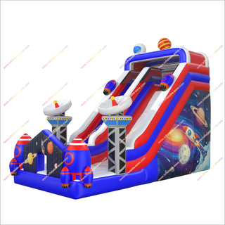 Space Themed Adult Party Giant Inflatable Garden Slide Portable Adventure Outdoor Inflatable Slide