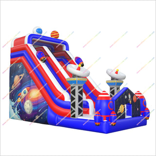 Space Themed Adult Party Giant Inflatable Garden Slide Portable Adventure Outdoor Inflatable Slide