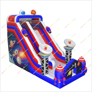 Space Themed Adult Party Giant Inflatable Garden Slide Portable Adventure Outdoor Inflatable Slide