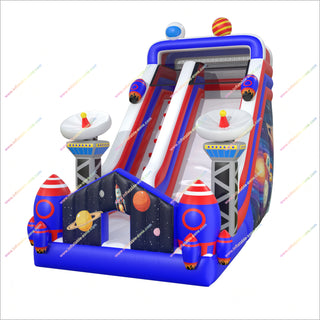 Space Themed Adult Party Giant Inflatable Garden Slide Portable Adventure Outdoor Inflatable Slide