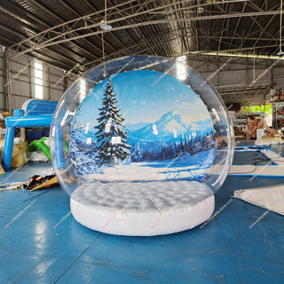 Bring holiday magic outdoors with our Clear Inflatable Snow Globe Tent! This unique inflatable doubles as a fun children’s activity and a festive photo booth. Perfect for Christmas events, it creates a memorable snow globe experience, blending holiday cheer with outdoor fun near you.