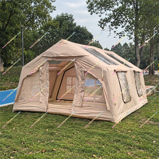 Experience ultimate outdoor comfort with this inflatable camping tent, providing reliable sun and rain protection. Built with durable, weather-resistant materials, it offers a spacious, family-friendly shelter. Quick to inflate and easy to carry, this portable inflatable house is perfect for camping trips, backyard adventures, and outdoor gatherings.