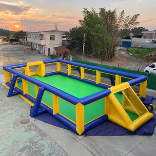 Take your game to the next level with our Outdoor Sports Arena! Featuring durable inflatable walls and human body bumper balls, this blow-up soccer field is perfect for fun, energetic matches. Ideal for parties, events, or rentals, it's a unique addition that guarantees hours of excitement!