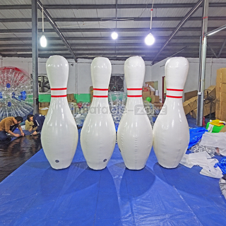 Bowl a strike with our PVC Inflatable Bowling Bottle! This inflatable human bowling game brings the fun of bowling to life. Perfect for parties or events, it's sure to be a hit with friends and family. Roll, aim, and knock down the pins for an unforgettable experience!