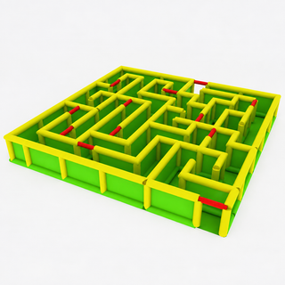 Explore the fun of our PVC Tarpaulins Inflatable Sports Games! Perfect for kids playgrounds, this labyrinth maze offers endless entertainment. Get ready to navigate through twists and turns, solving challenges along the way. With durable PVC tarpaulins construction, it's designed for hours of safe and exciting play!
