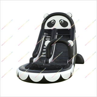 Panda Themed Inflatable Water Slide Adult Outdoor Play Waterslide Inflatable Splash Pool
