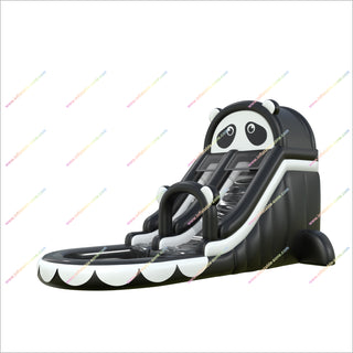 Panda Themed Inflatable Water Slide Adult Outdoor Play Waterslide Inflatable Splash Pool