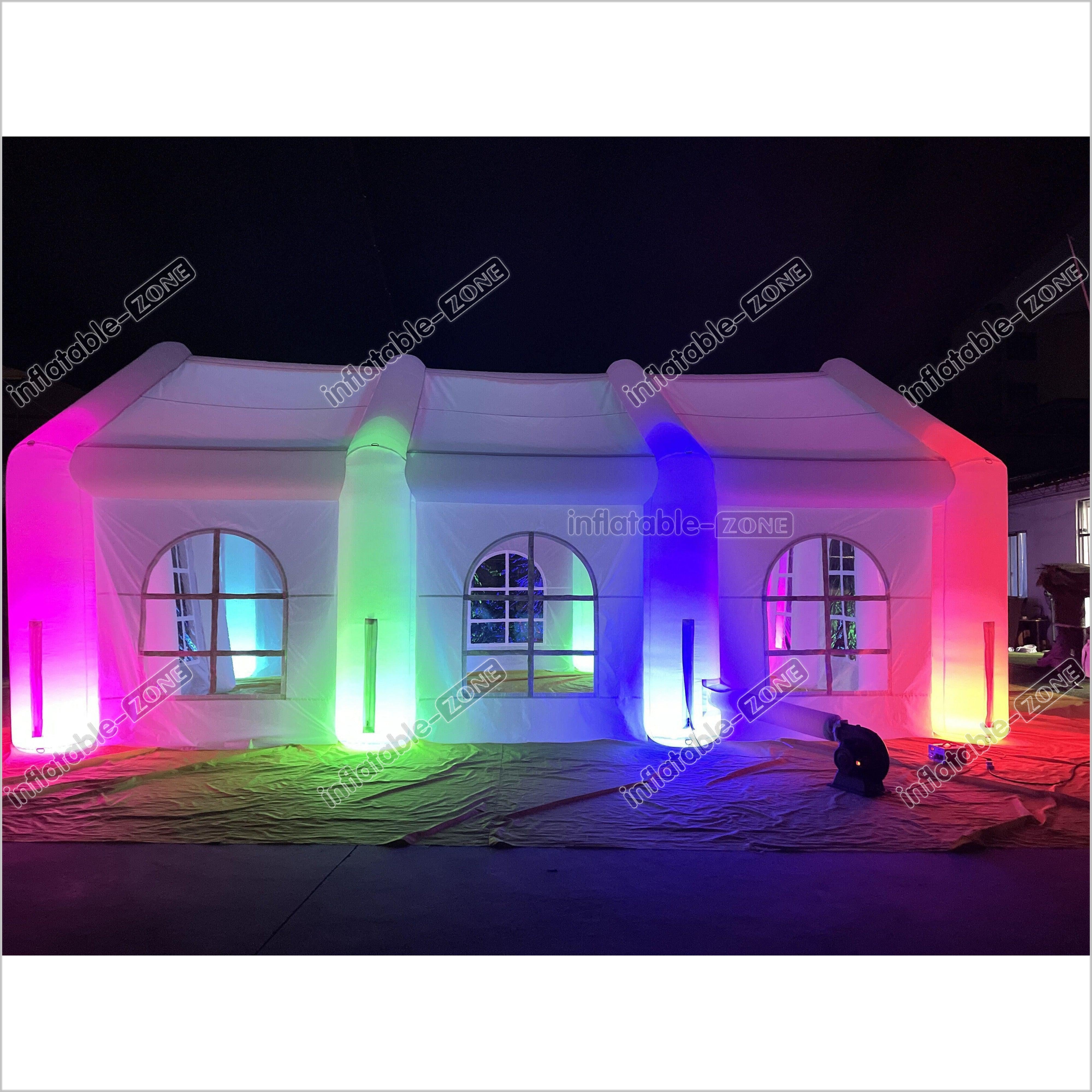 Large Inflatable Tent Outdoor Inflatable Party Tent Led Light Wedding ...