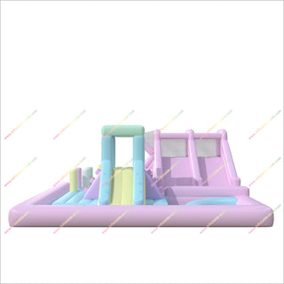 Inflatable Playground Pool Pastel Bouncy Castle To Buy Obstacle Inflatables Double Water Slides For Rent