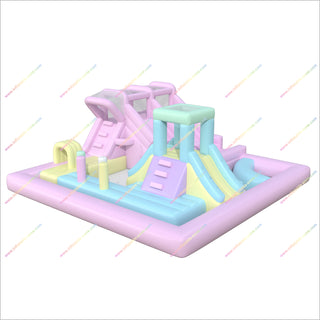 Inflatable Playground Pool Pastel Bouncy Castle To Buy Obstacle Inflatables Double Water Slides For Rent
