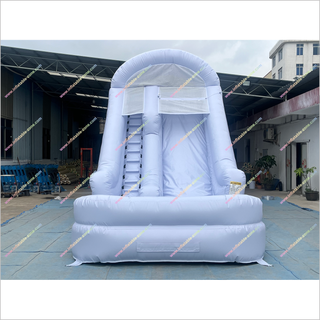 Pastel Inflatable Water Slide Mini Splash Pool Backyard With Playground Inflatable Pool Water Slide For Adults