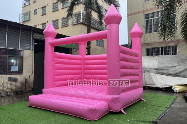 Pink Wedding Inflatable Bouncy Castle Backyard Bounce House For Outdoor Jumping Castle