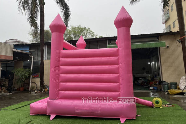 Pink Wedding Inflatable Bouncy Castle Backyard Bounce House For Outdoor Jumping Castle
