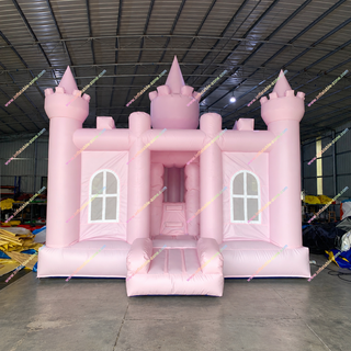Elevate your next event with this premium Pink Princess Bounce House Combo. Featuring a large jumping area and thrilling side slide. Available for rent or purchase. The perfect, vibrant inflatable for unforgettable birthday parties and princess celebrations. Built tough for endless fun!