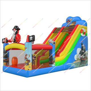 Pirate Jump House Bounce Castle Slide Combo Moonwalk Bouncer Hire Near Me Inflatable Castle With Slide
