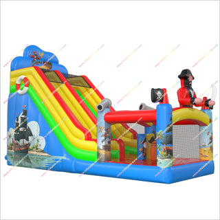 Pirate Jump House Bounce Castle Slide Combo Moonwalk Bouncer Hire Near Me Inflatable Castle With Slide