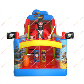 Pirate Jump House Bounce Castle Slide Combo Moonwalk Bouncer Hire Near Me Inflatable Castle With Slide