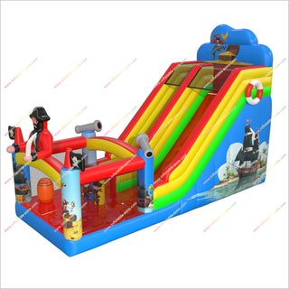 Pirate Jump House Bounce Castle Slide Combo Moonwalk Bouncer Hire Near Me Inflatable Castle With Slide