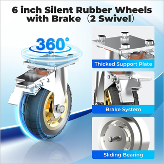 Heavy Duty Push Cart Dolly Extra Large Platform Truck Cart Flat Cart With Non-Slip Mat And Swivel Brake Wheels