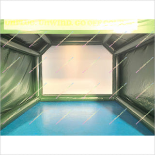 Portable Golf Simulator Enclosure Big Inflatable Tent Green Pro Golf Simulators Hitting Cages Near Me