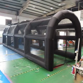 Portable Inflatable Batting Cage Baseball Field Softball Pitch Long Tunnel Inflatable Tennis Tent For Practice