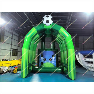 Portable Soccer Goal Inflatable Training Sports Arena Bounce House Football Shooting Game Inflatable Structures For Sale