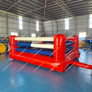 Level up your event with this Professional Wrestling Ring Inflatable Fighting Arena Inflatable Boxing Gloves. Built for safe, interactive wrestling and boxing games, it features a large inflatable ring, tall protective walls, and durable commercial-grade materials. Perfect for parties, carnivals, school events, and rental businesses, creating high-energy competition and unforgettable fun for all ages.