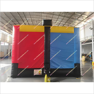 Two Player Games Inflatable Rugby Field QB Blitz Inflatable Football Toss Target Interactive Sports Arena