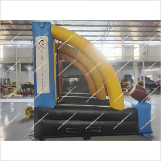 Two Player Games Inflatable Rugby Field QB Blitz Inflatable Football Toss Target Interactive Sports Arena