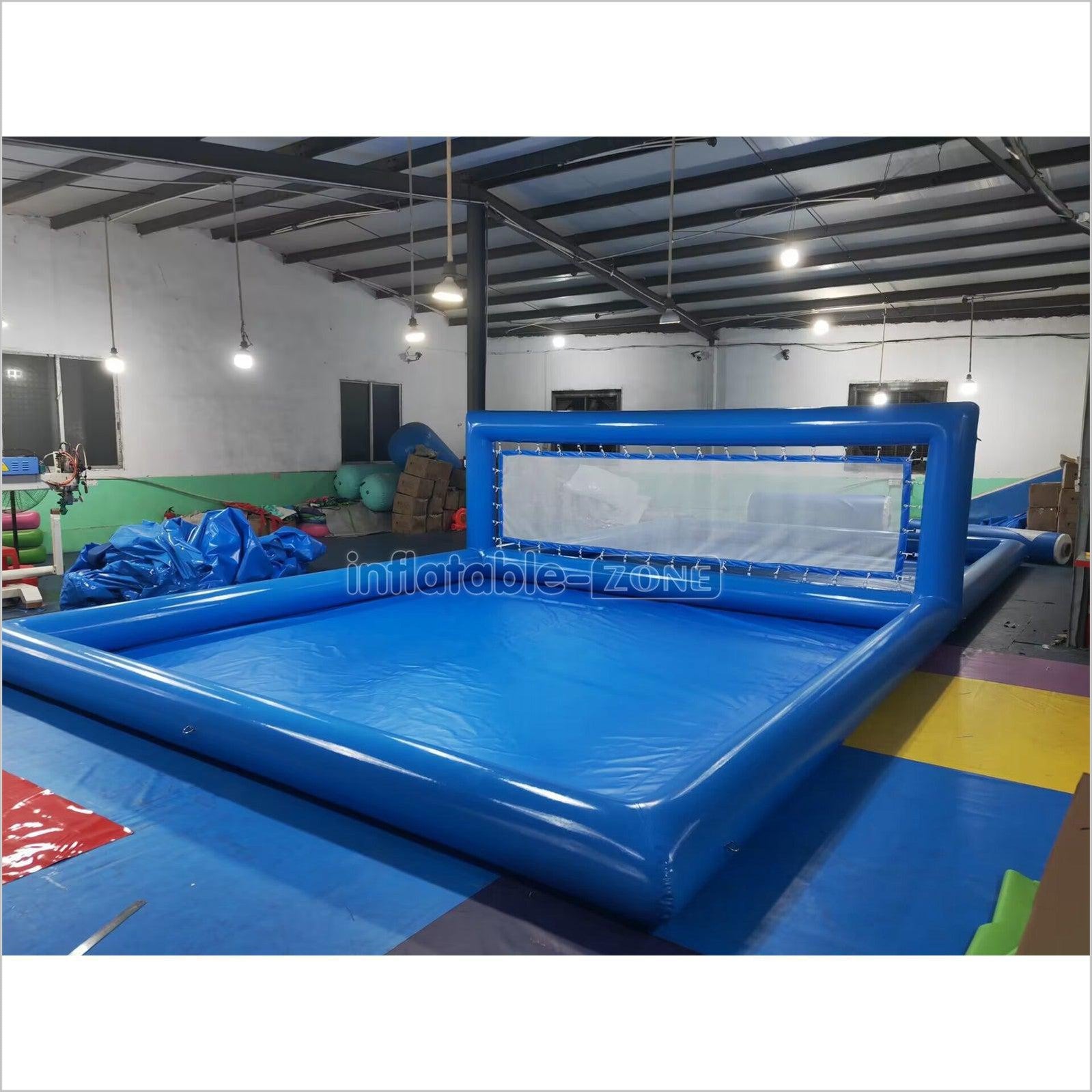 Inflatable Volleyball Court Pool Blow Up Water Volleyball Court ...