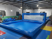 Inflatable volleyball court pool blow up water volleyball court inflatable outdoor volleyball court