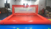 Inflatable volleyball court commercial inflatable volleyball pool court floating water game
