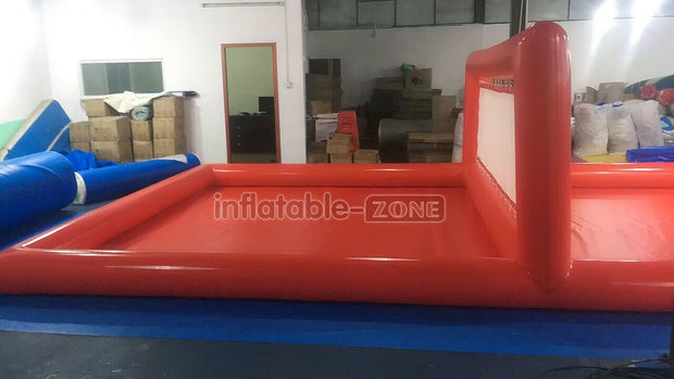 Inflatable Volleyball Court Commercial Inflatable Volleyball Pool Court Floating Water Game