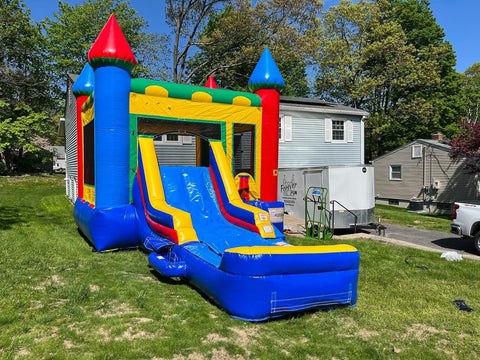 Bounce House Water Slide Combo For Kids, Full PVC Bounce Castle