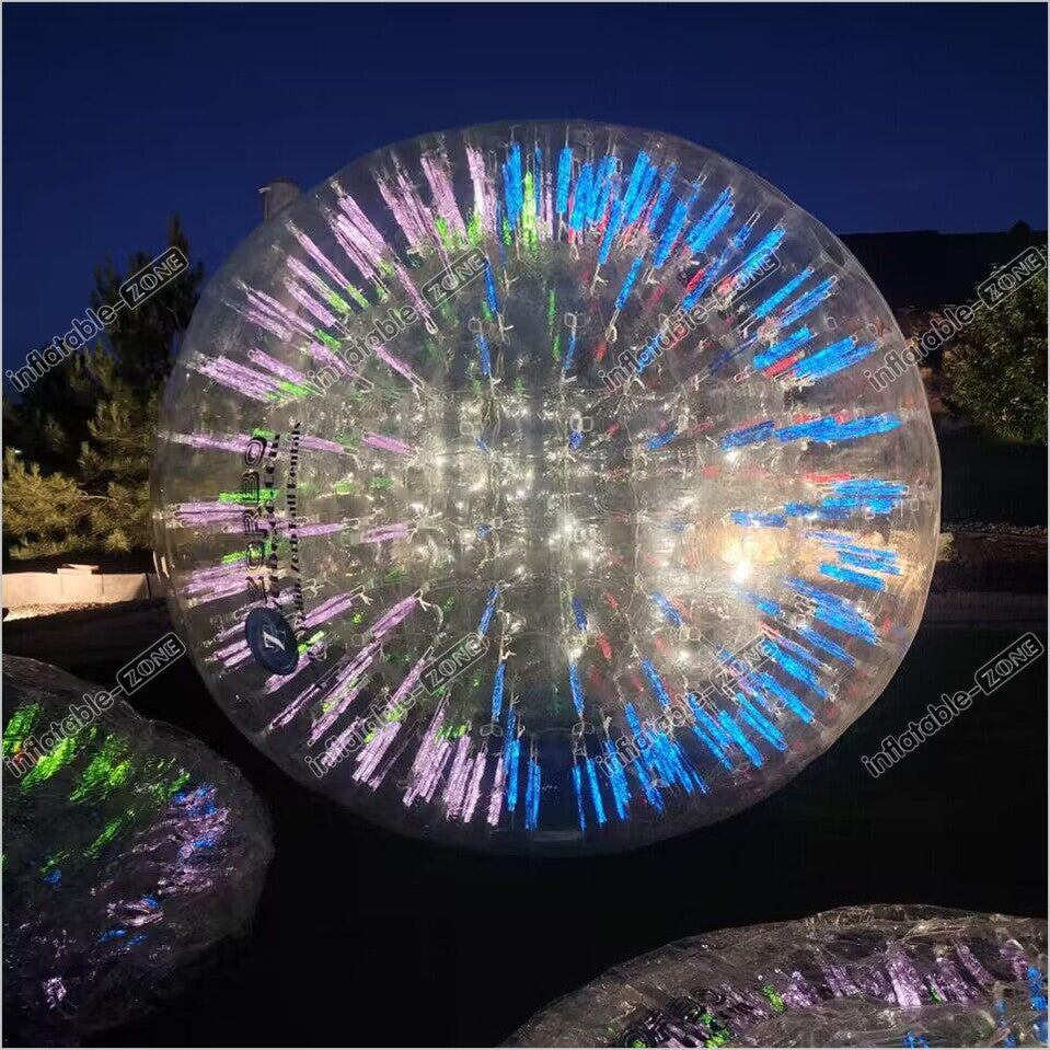 Inflatable Zorbs Colorful Inflatable Night Light Zorb Balls Party Night Zorbing Human H