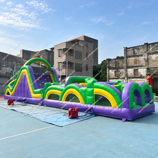 Challenge your guests with the Race Games Challenge Radical Run Obstacle Course! This commercial-grade inflatable is designed for adults, offering a fun and competitive experience for any event. Perfect for festivals, corporate gatherings, and outdoor parties. Get ready for a race like no other!