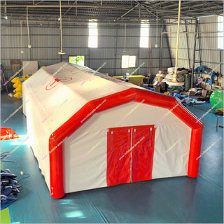 Red Inflatable Tent Red Cross Medical Inflatable Emergency Shelter Hospital Tent For Sale
