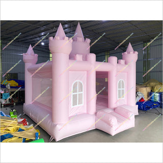 Pink Inflatable Castle Princess Birthday Party Rent Bounce House With Slide Combo Jumpers For Sale