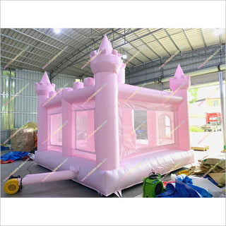 Pink Inflatable Castle Princess Birthday Party Rent Bounce House With Slide Combo Jumpers For Sale