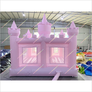 Pink Inflatable Castle Princess Birthday Party Rent Bounce House With Slide Combo Jumpers For Sale