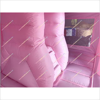 Pink Inflatable Castle Princess Birthday Party Rent Bounce House With Slide Combo Jumpers For Sale