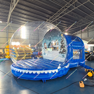 Create magical memories with this giant transparent Air Dome Snow Globe! Perfect for event rentals or personal display. Step inside for unique photo opportunities-a fantastic centerpiece for Christmas parties, corporate events, or holiday promotions. Durable, easy to set up, and ready to frame your festive fun!