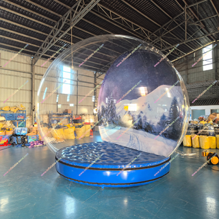 Create a magical winter experience with our Rent A Snow Globe Inflatable Photo Booth! This stunning bubble dome offers a unique holiday backdrop perfect for indoor Christmas parties, events, and festivals. Easy to set up and designed for memorable photos, it adds festive charm, fun, and eye-catching style to any celebration.