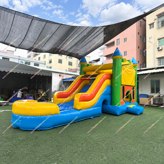 Turn your backyard into the ultimate fun zone with our Water Slide Bounce House Rental! This inflatable combo features a thrilling water slide, spacious jumping area, and interactive games. Perfect for parties and events, it’s safe, durable, and endlessly entertaining. Book now for unforgettable outdoor excitement!