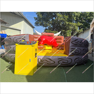 Competitive Fun Inflatable Bull Ring Challenge Race Equipment Mechanical Rhino Rodeo Bull Machine For Sale