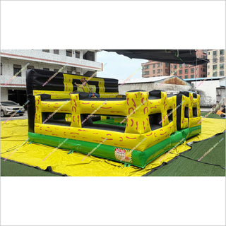 Rodeo Inflatable Bull Ride Arena Sports Bounce House Inflatable Mechanical Bull Riding Machine For Sale
