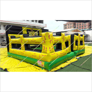 Rodeo Inflatable Bull Ride Arena Sports Bounce House Inflatable Mechanical Bull Riding Machine For Sale