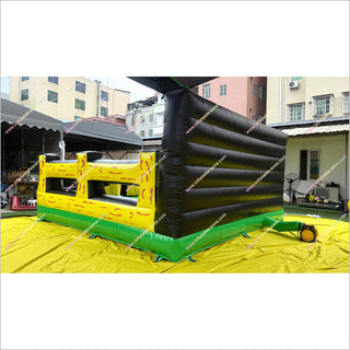 Rodeo Inflatable Bull Ride Arena Sports Bounce House Inflatable Mechanical Bull Riding Machine For Sale