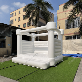 Product name: White wedding jumping bouncy castle Size (LxWxH):